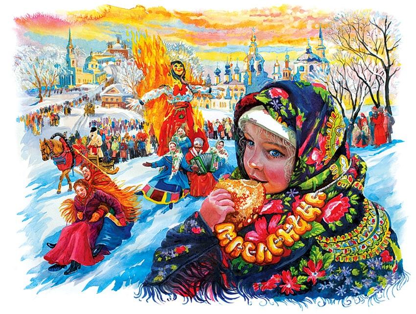 Игры, развлечения, рисунки, стихи, сценарии на масленицу в детском саду. 